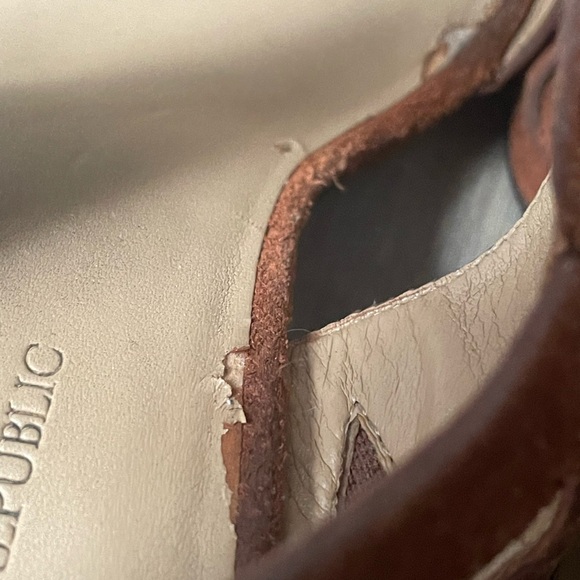 Banana Republic Brown Suede Block Heel Sandals - Picture 8 of 8